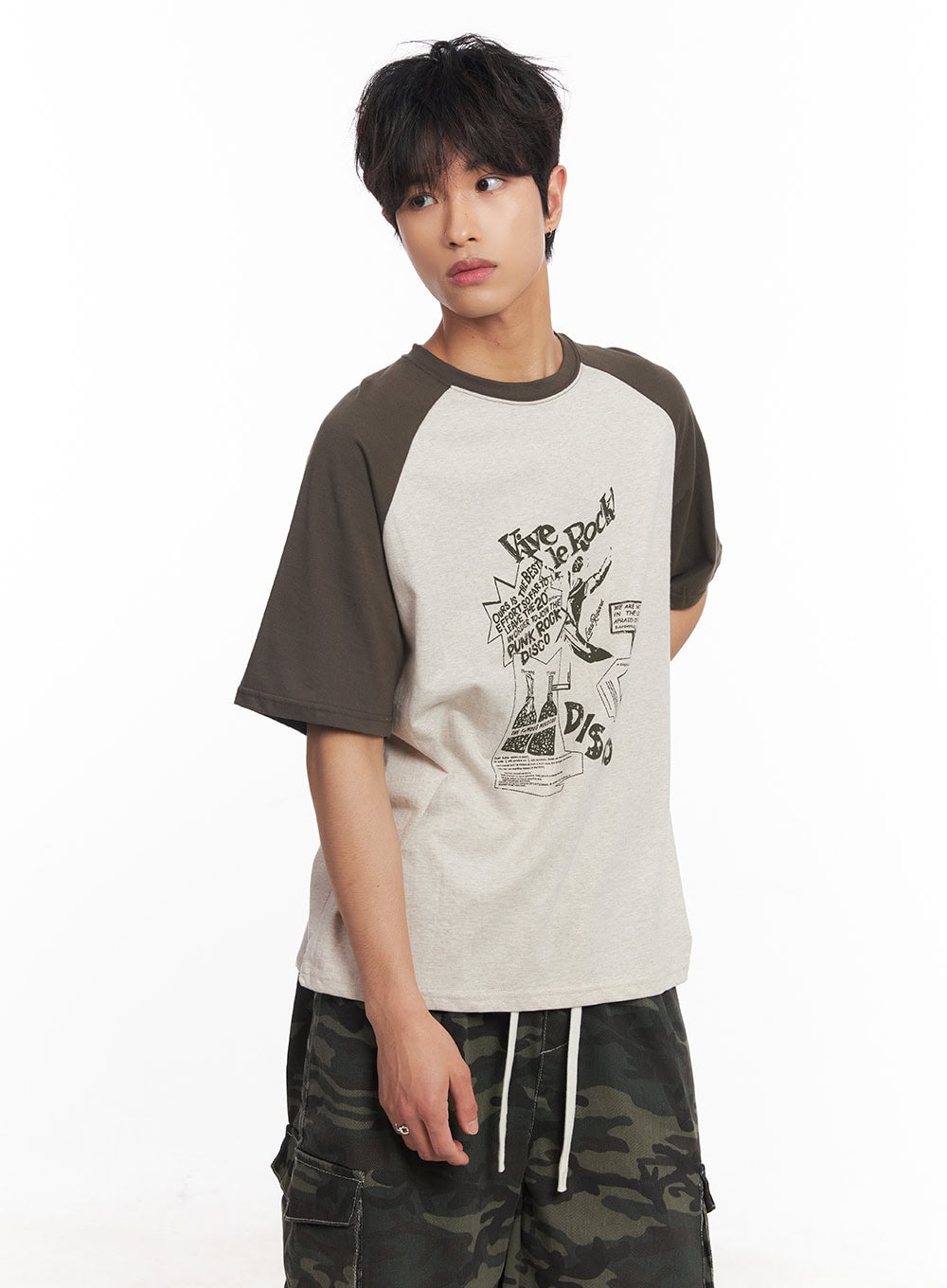 Men's Disco Graphic Raglan T-Shirt IY508