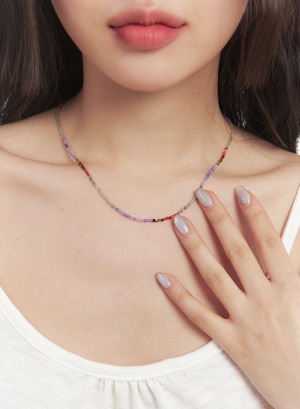 Purple Bijeu Necklace CF520