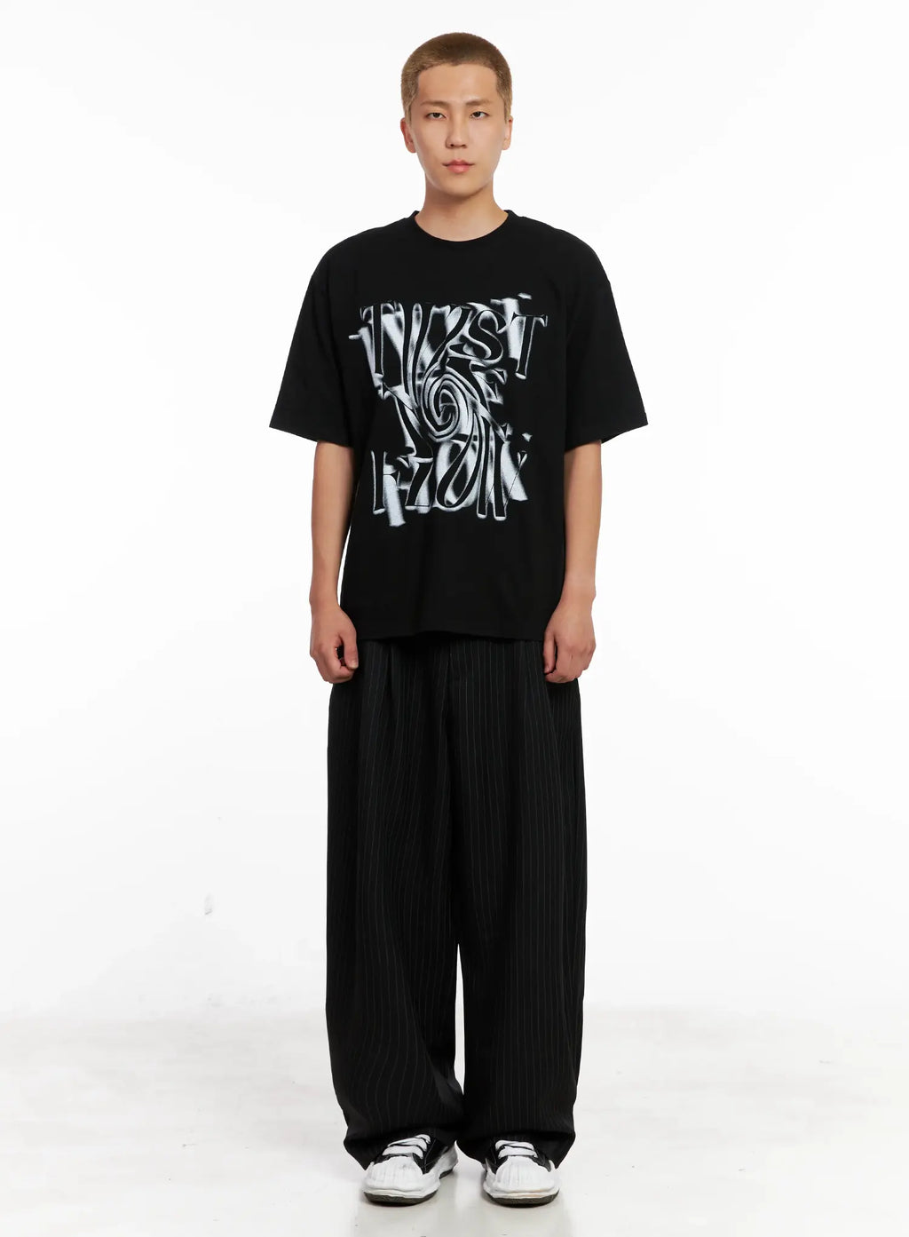 Men's Striped Relaxed-Fit Slacks IL521