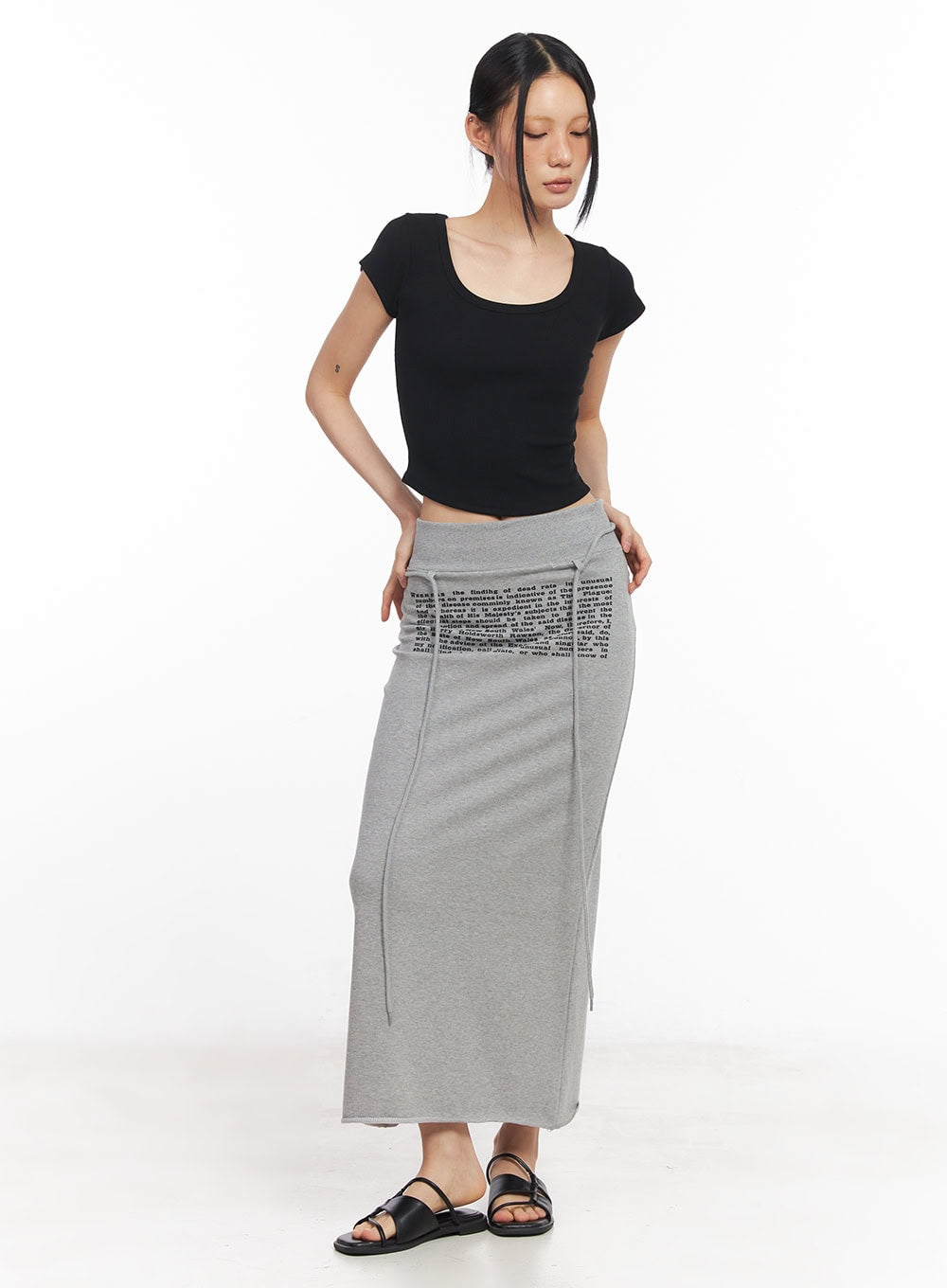 Essential U-Neck Crop Tee CY528