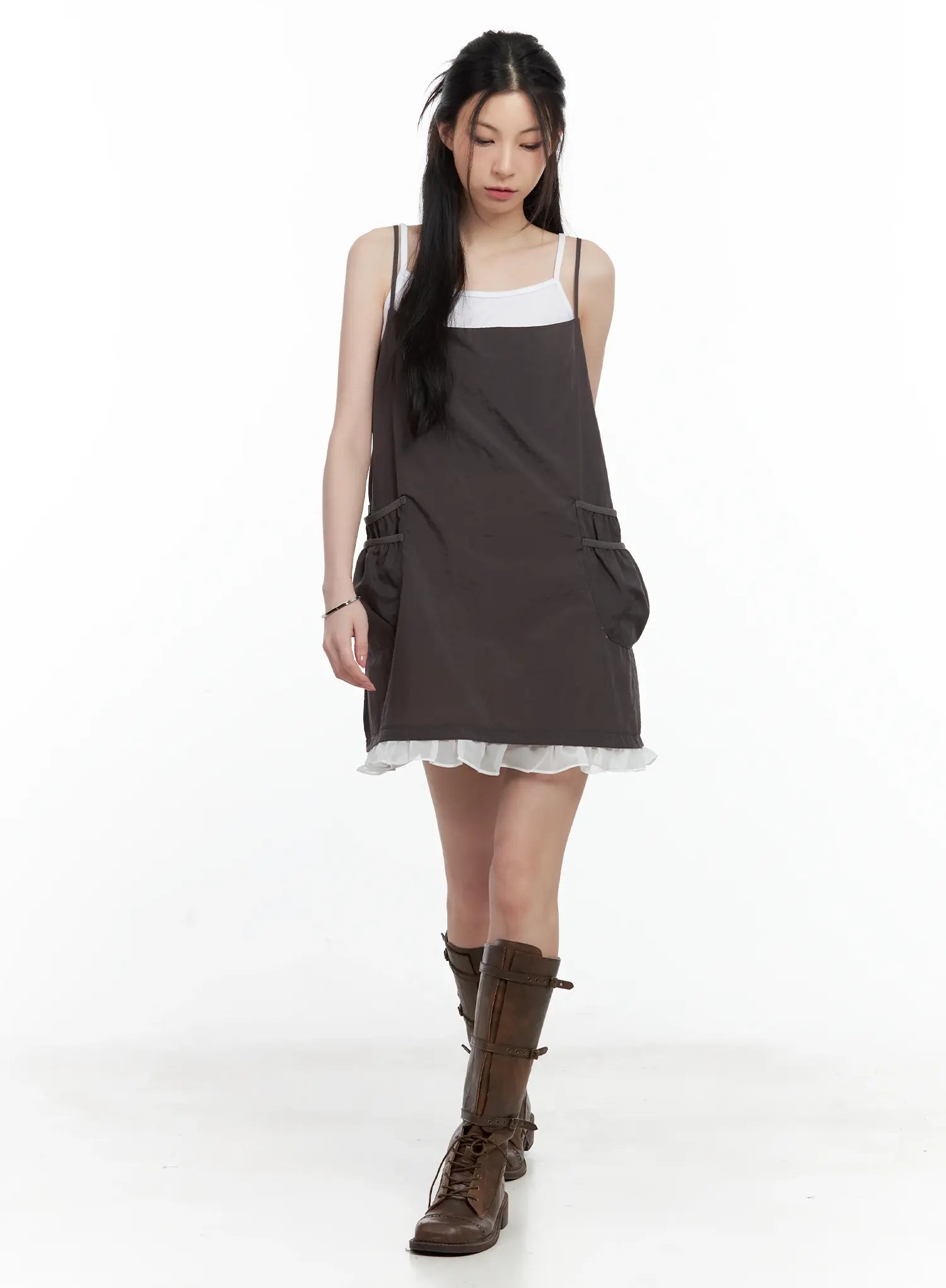 Babydoll Ruffle Mini Dress CU530