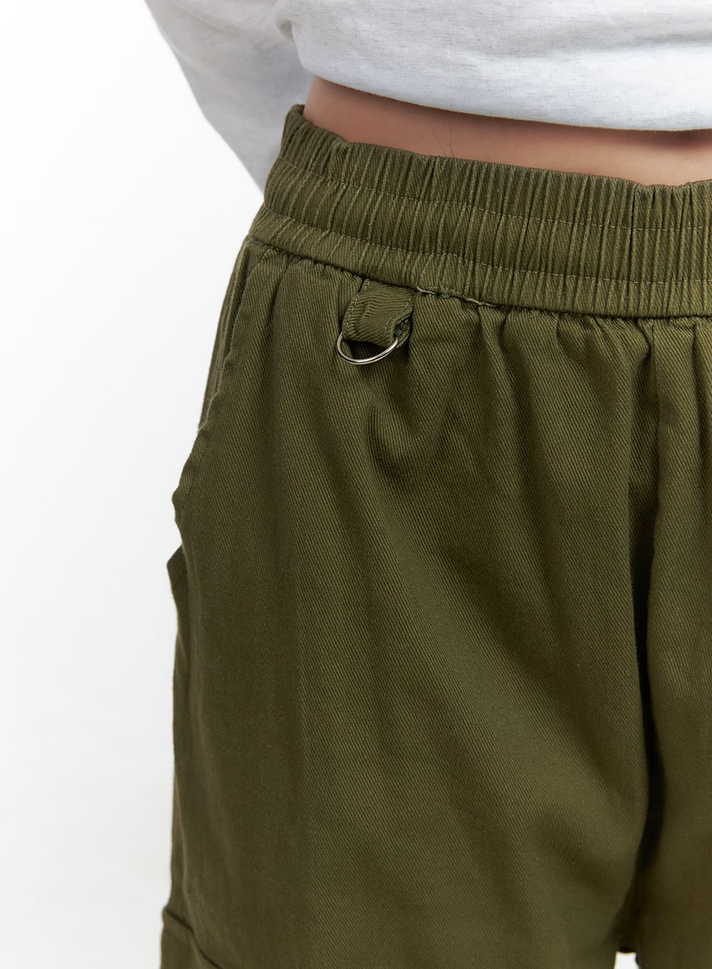 Wide Fit Banded Cargo Pants CO417