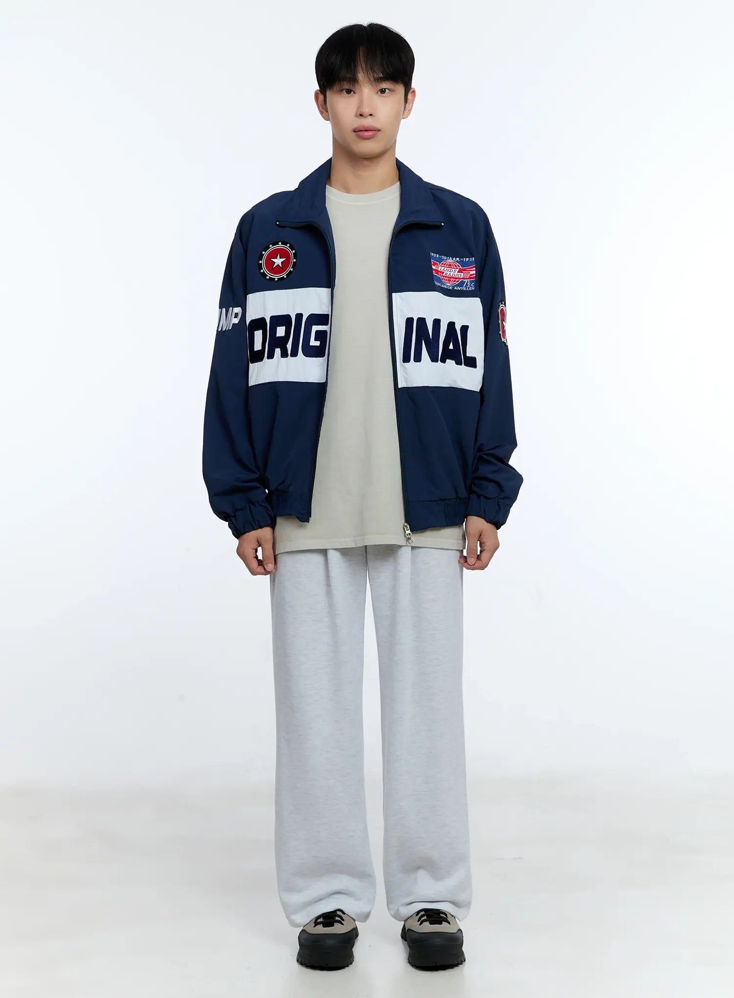 Men's Original Graphic Windbreaker Jacket IG515