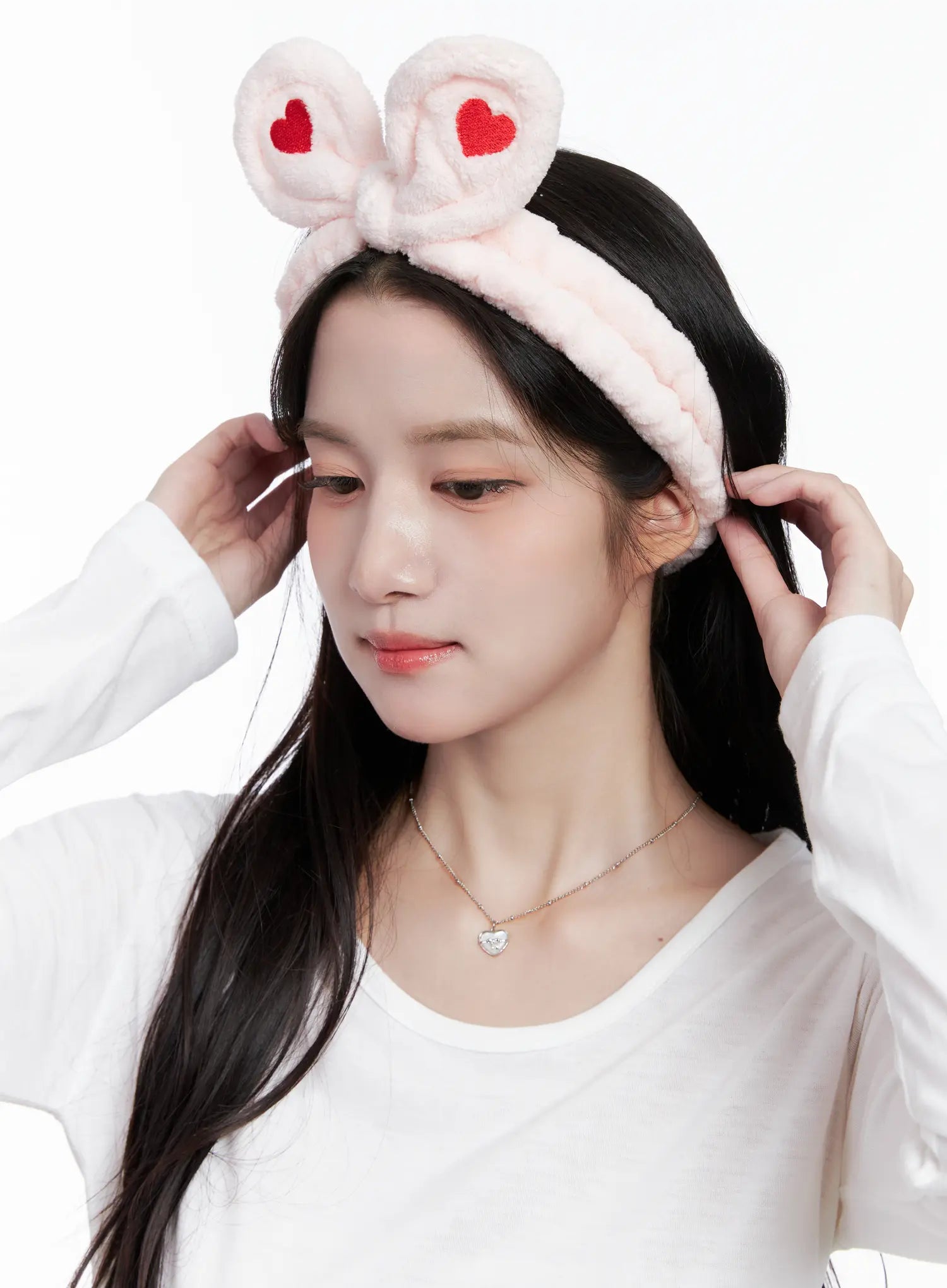 Heart Bunny Ear Headband CS523