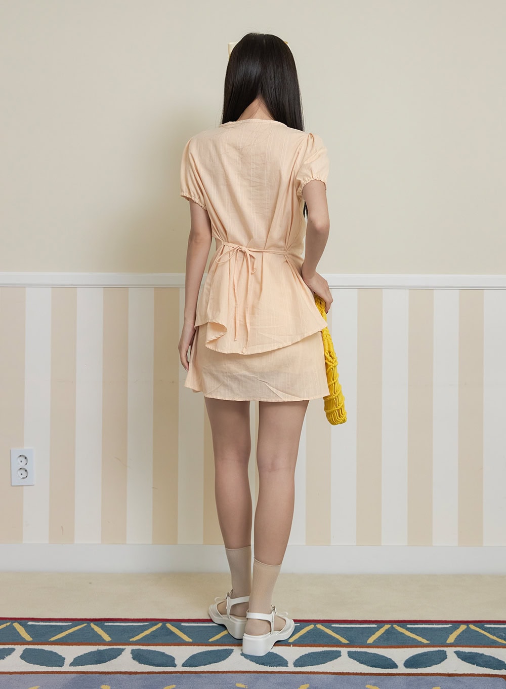 Summer Puff Sleeve Midi Blouse OY424