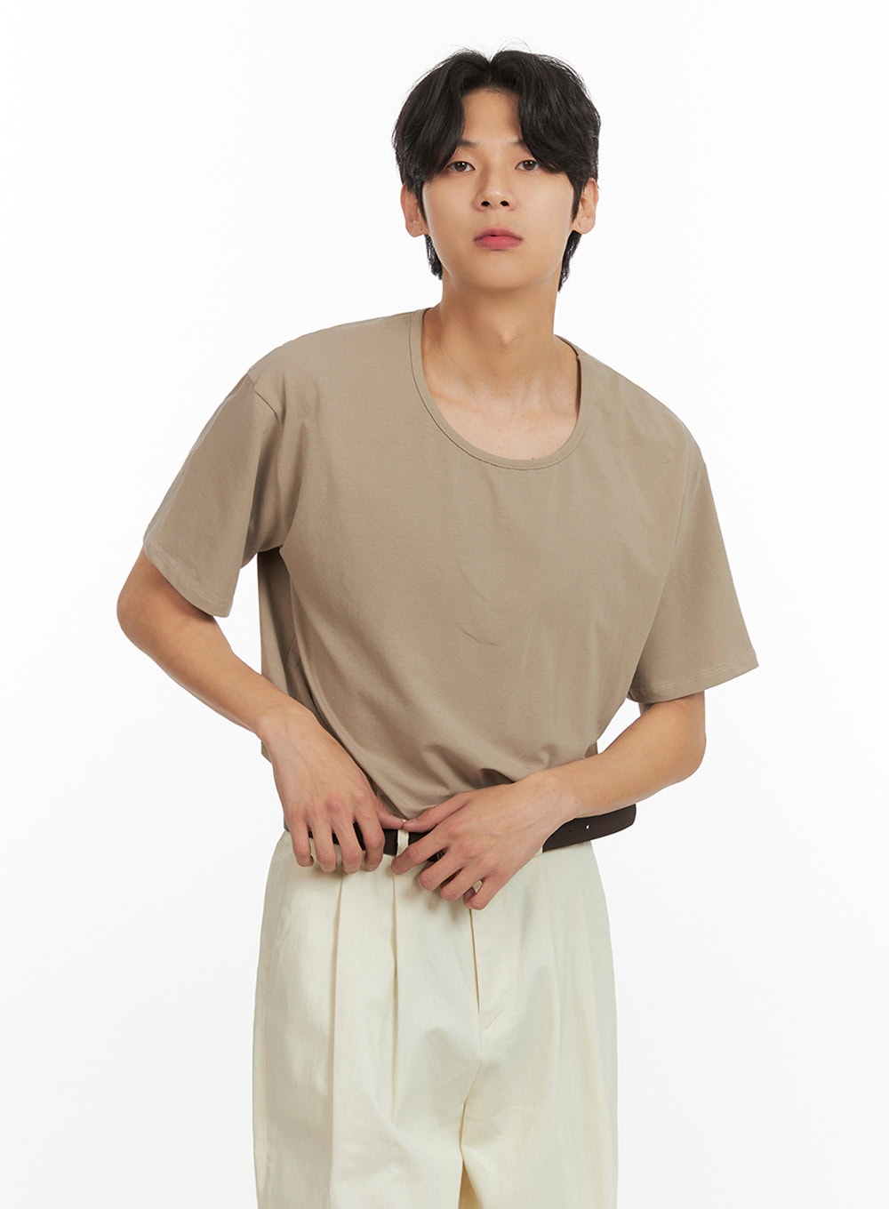 Men's Round Neck T-Shirt IY431