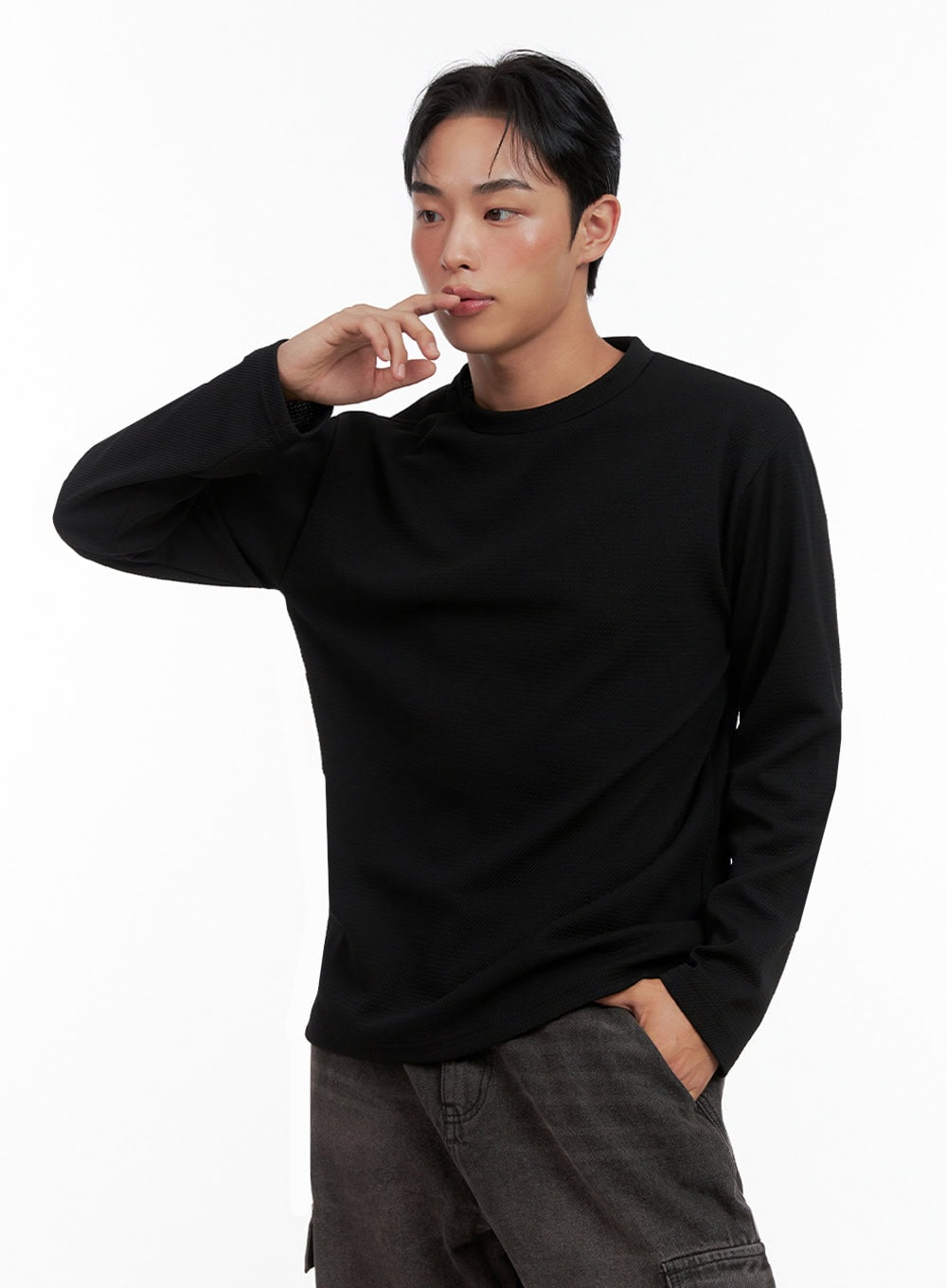 Men's Basic Long Sleeve Tee IN426
