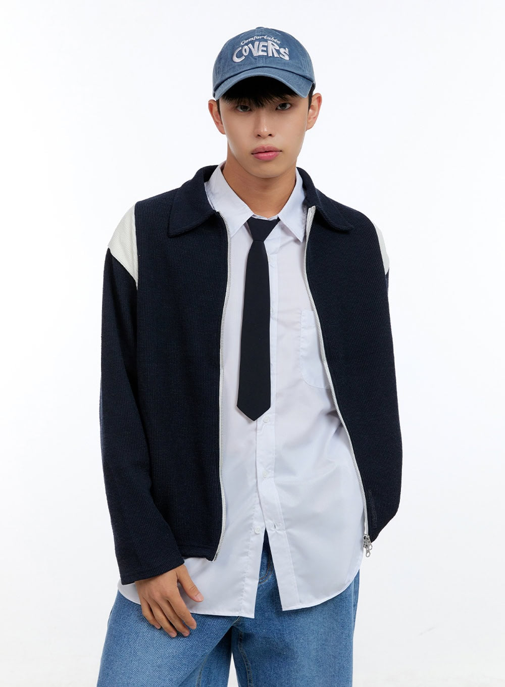 Men's Knit Zip-Up Jacket IG416