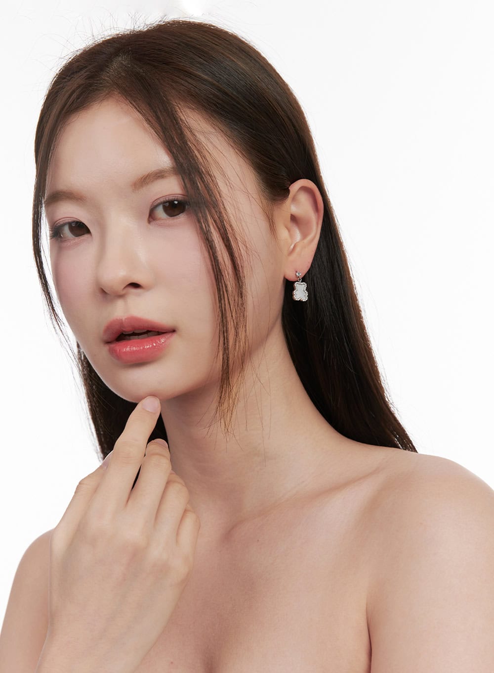 Iris Bear Cubic Earrings IF527