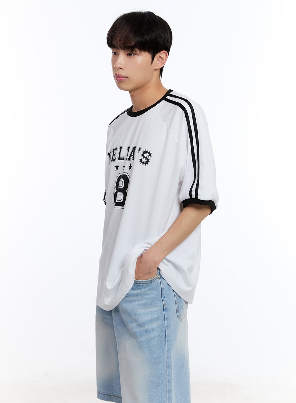 Men's Sporty Raglan Track T-Shirt IY529
