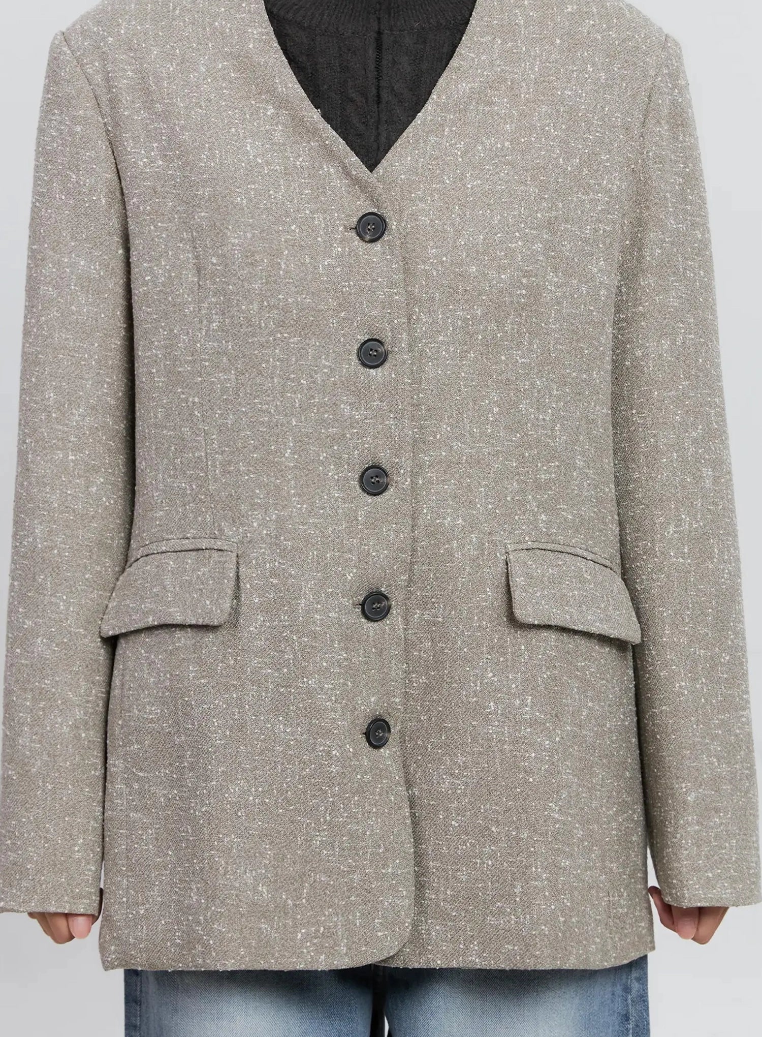 Chic Button-Up Jacket IS515