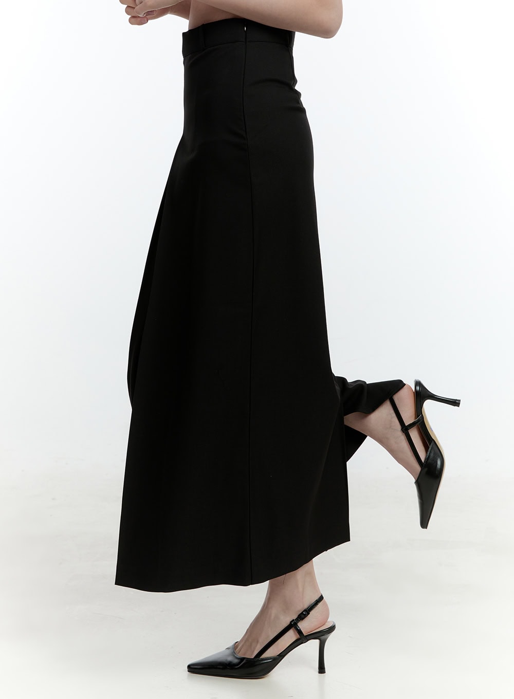 Elegant Pintuck Maxi Skirt CF504
