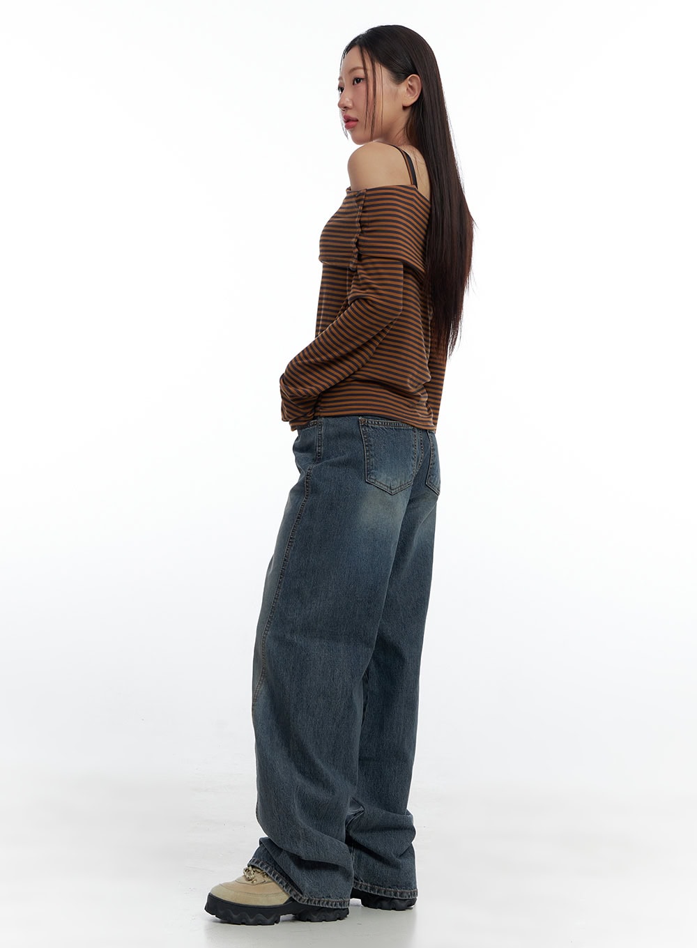 Irie Wide Fit Denim Chic Jeans CS424