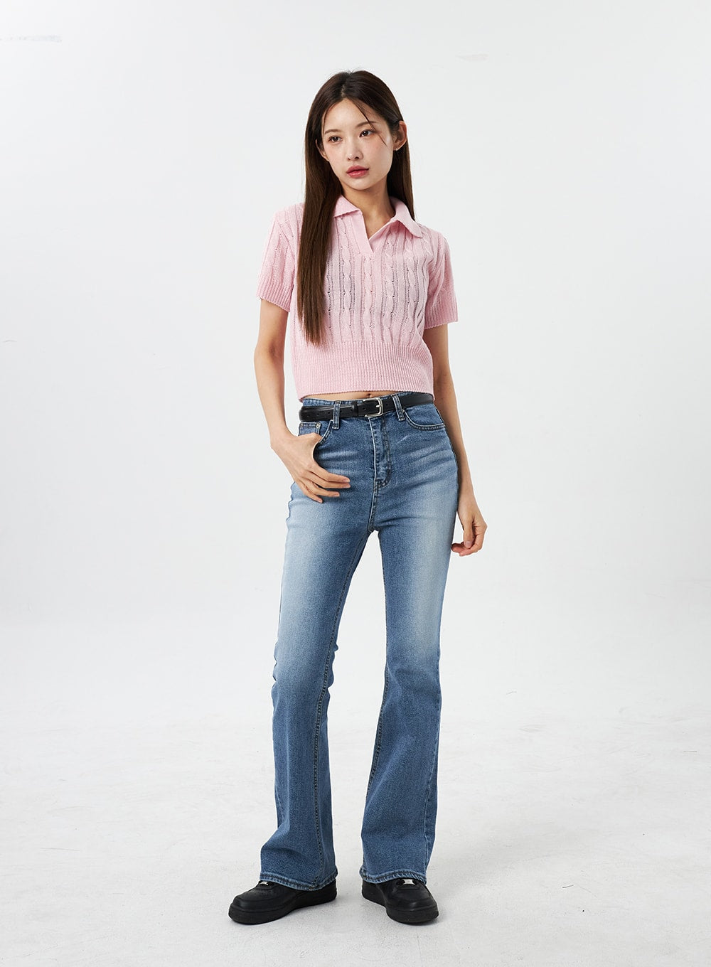 Slim Fit Bootcut Jeans CY303