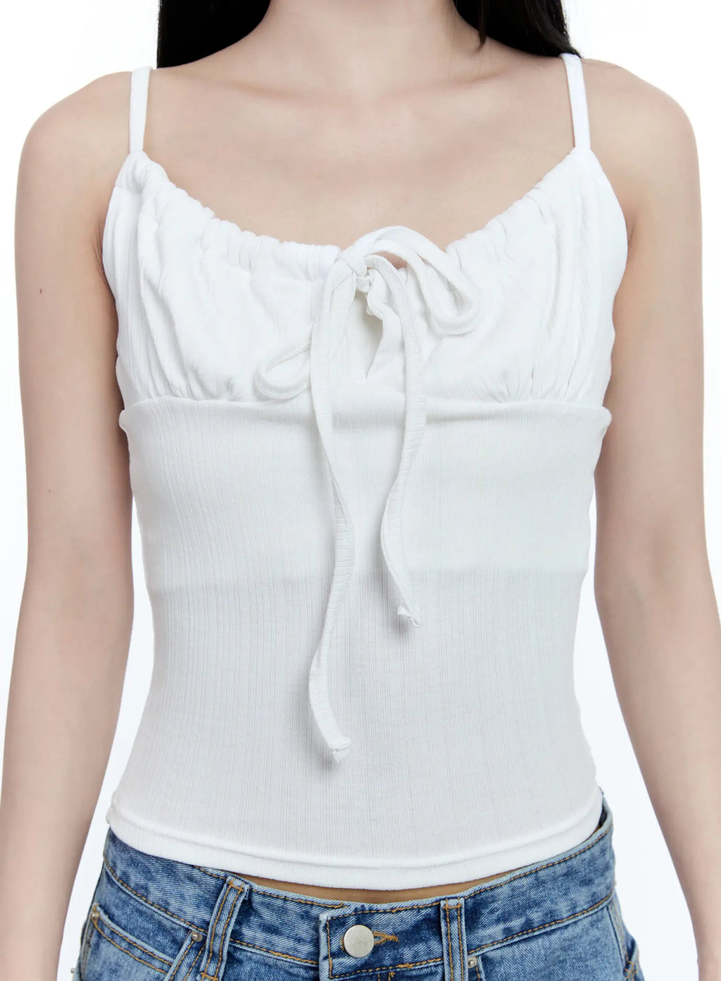 Ribbed Front-Tie Tank CG507