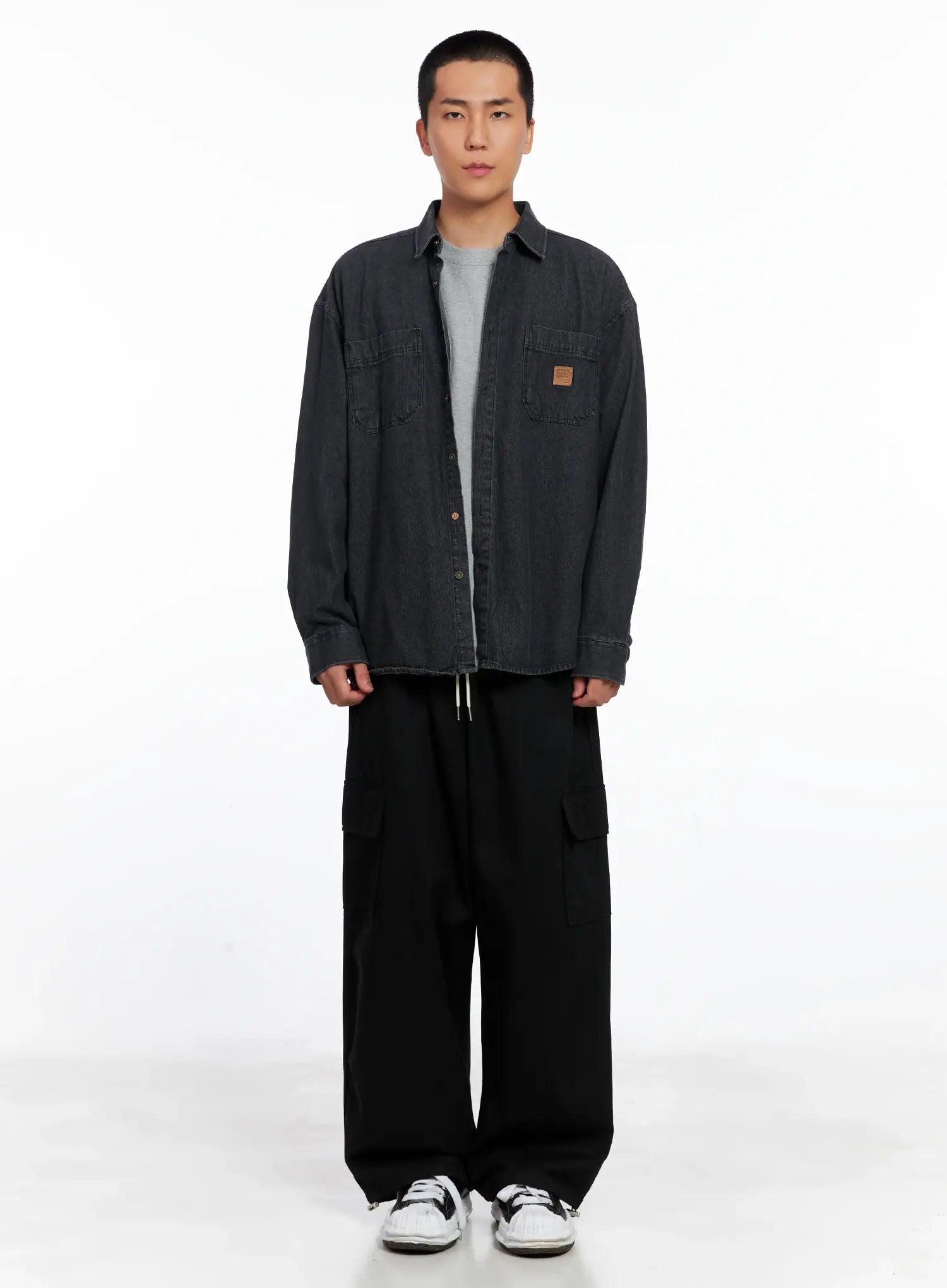 Men's Denim Patch Pocket Shirt IS510