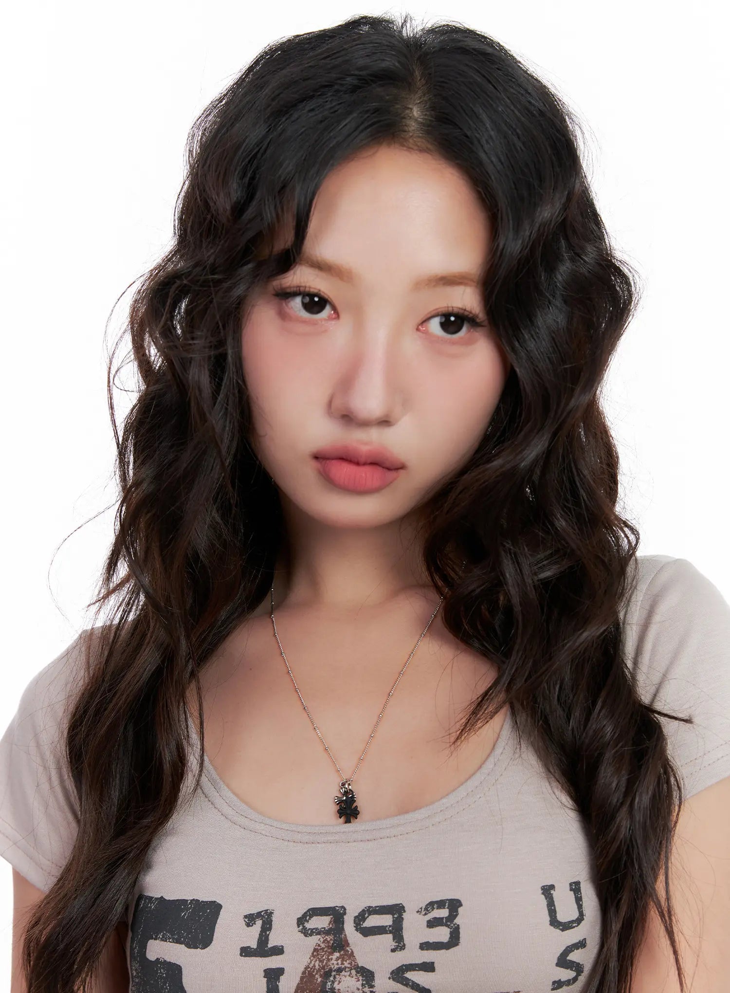 Double Cross Pendant Necklace CL522