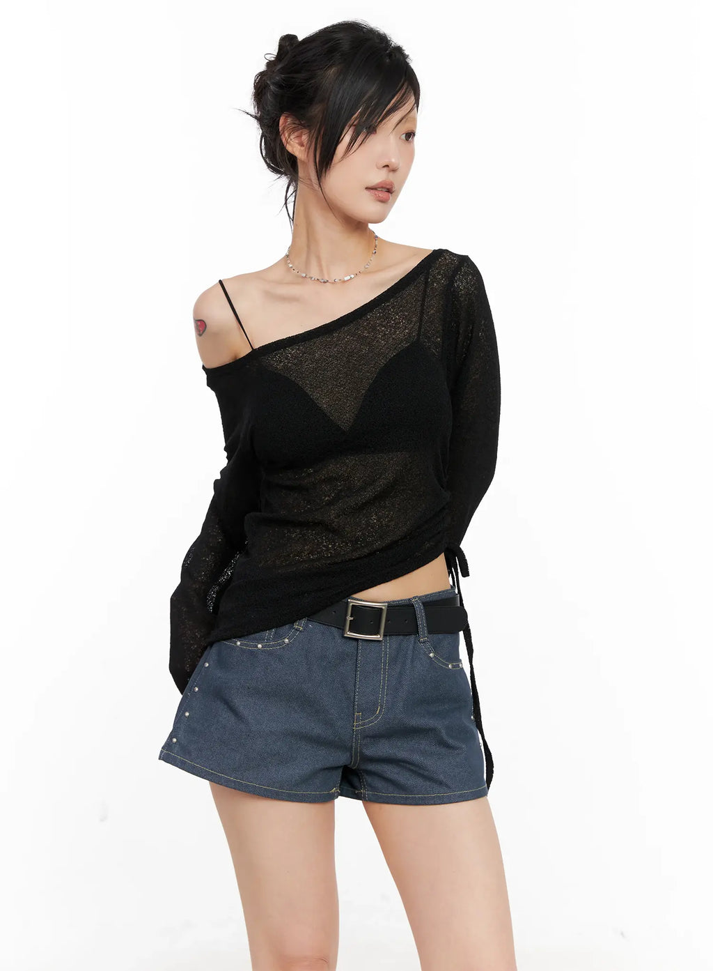 Boatneck Off-Shoulder Long Sleeve CL525