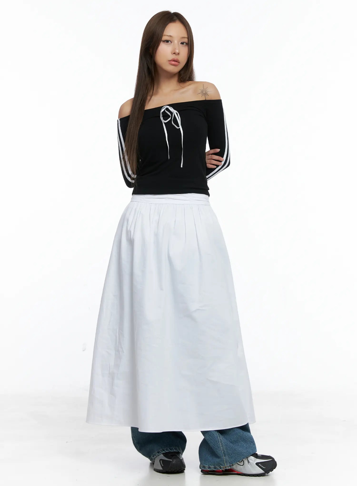 Trendy Track Stripe Long-Sleeve Top CS504