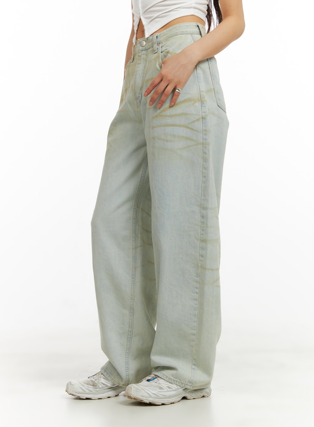 Vintage Washed Baggy Jeans CY417