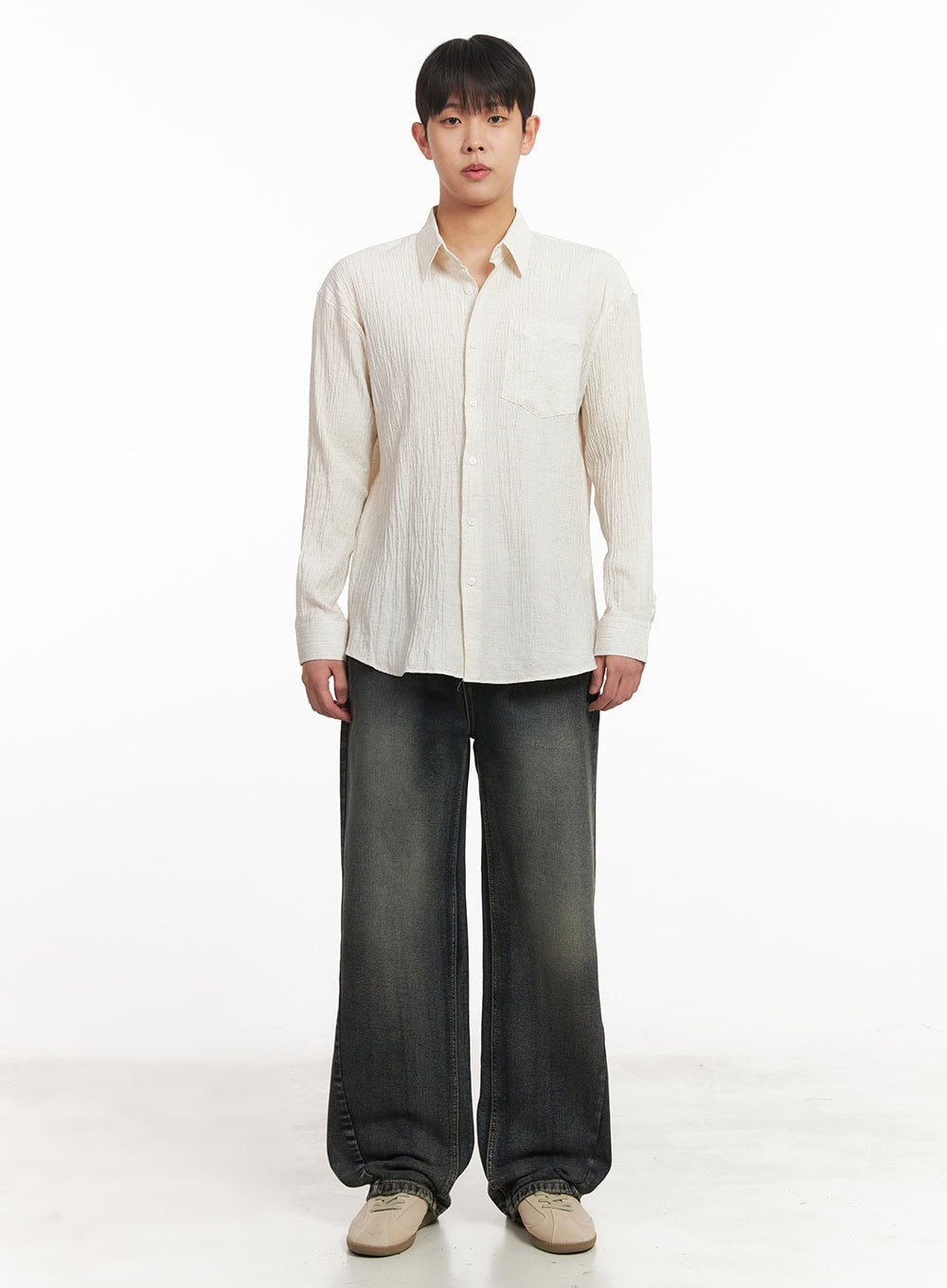 Men's Stitched Straight-Leg Jeans IM514