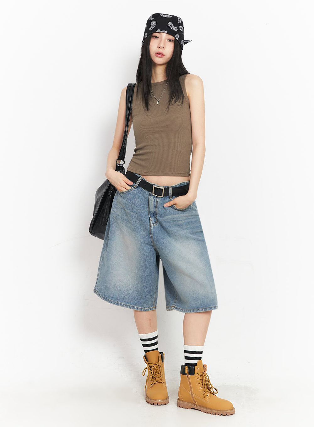 Washed Baggy Jorts IY529