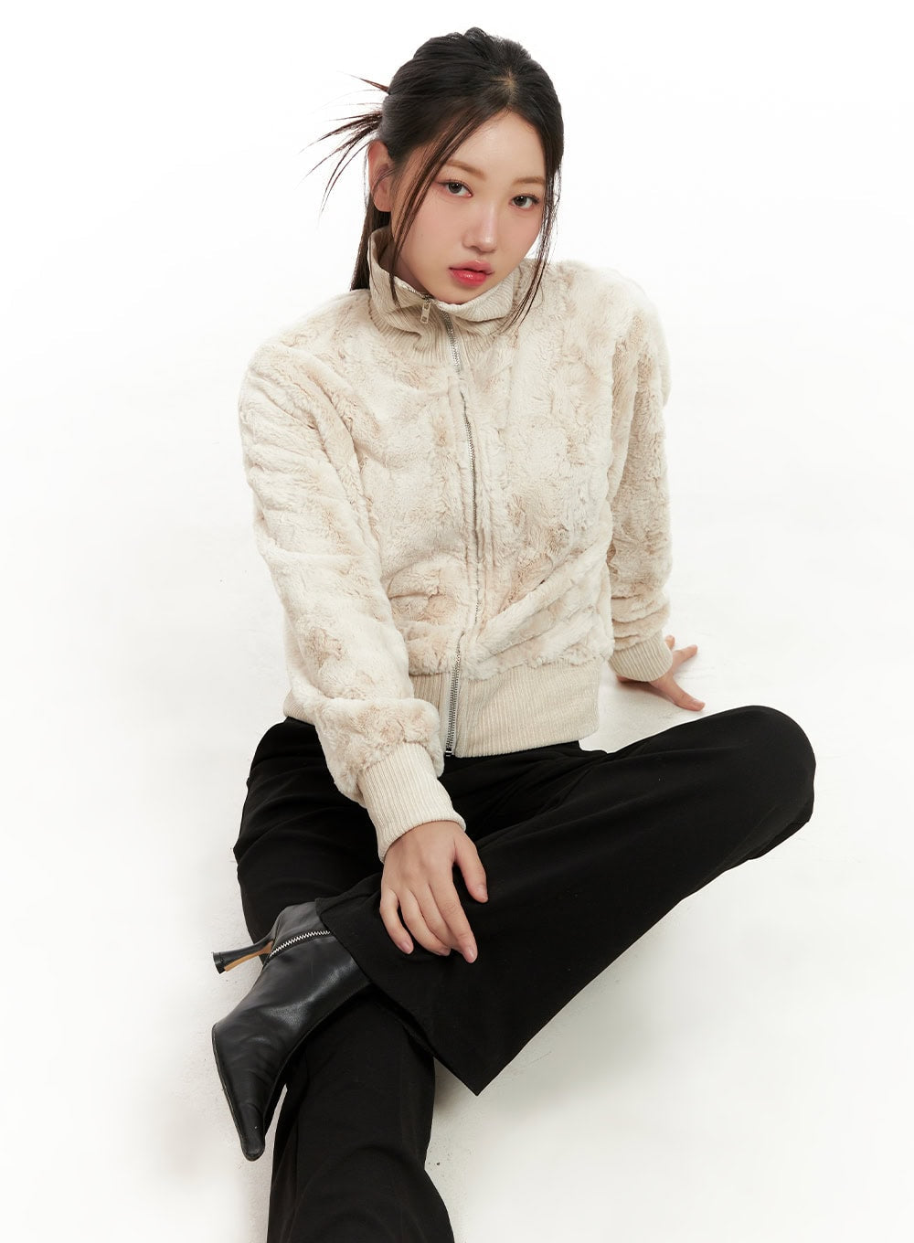 Soft Touch Fuzzy Bomber CN426