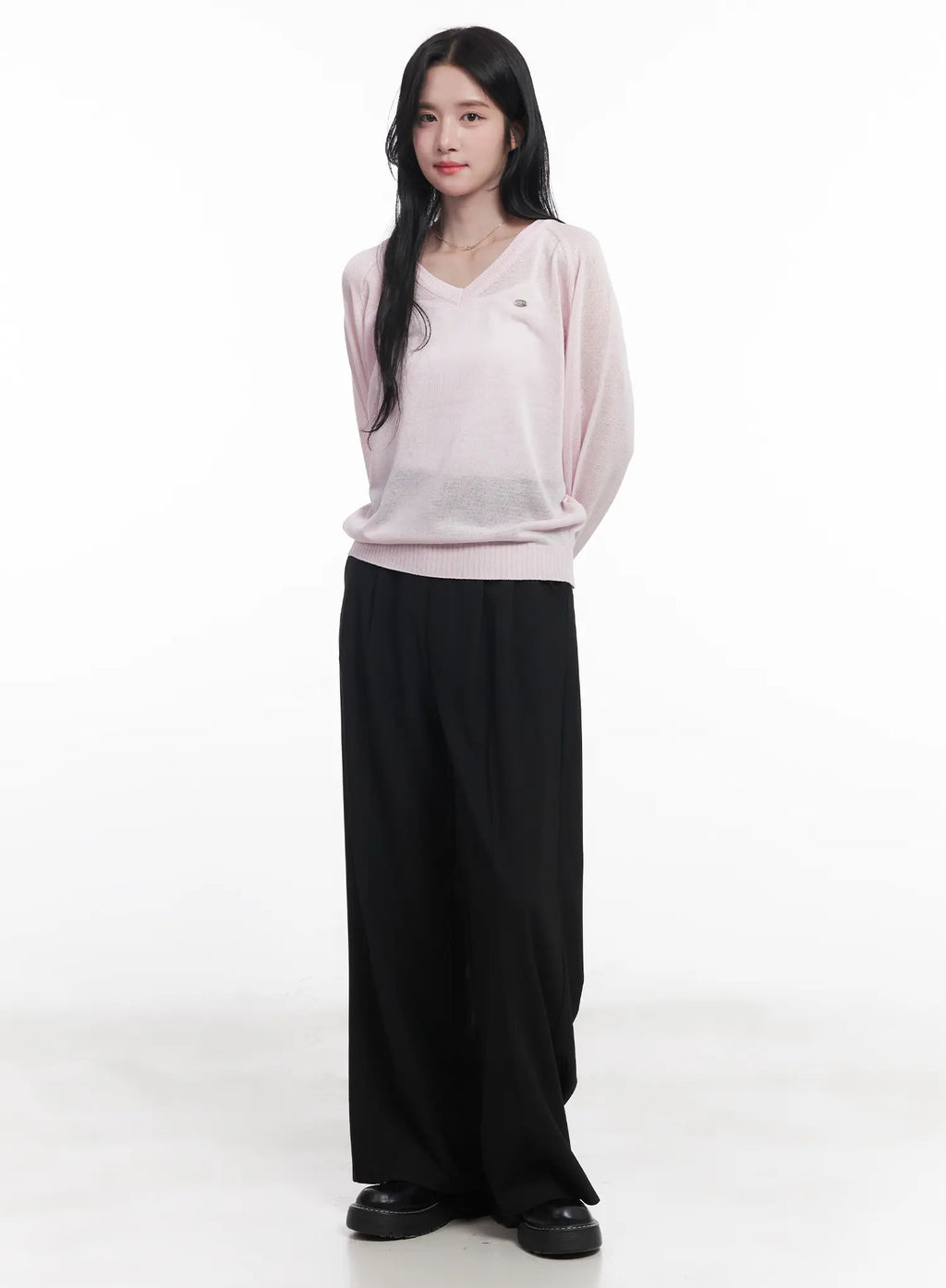 Pintuck Tailored Slacks CU523