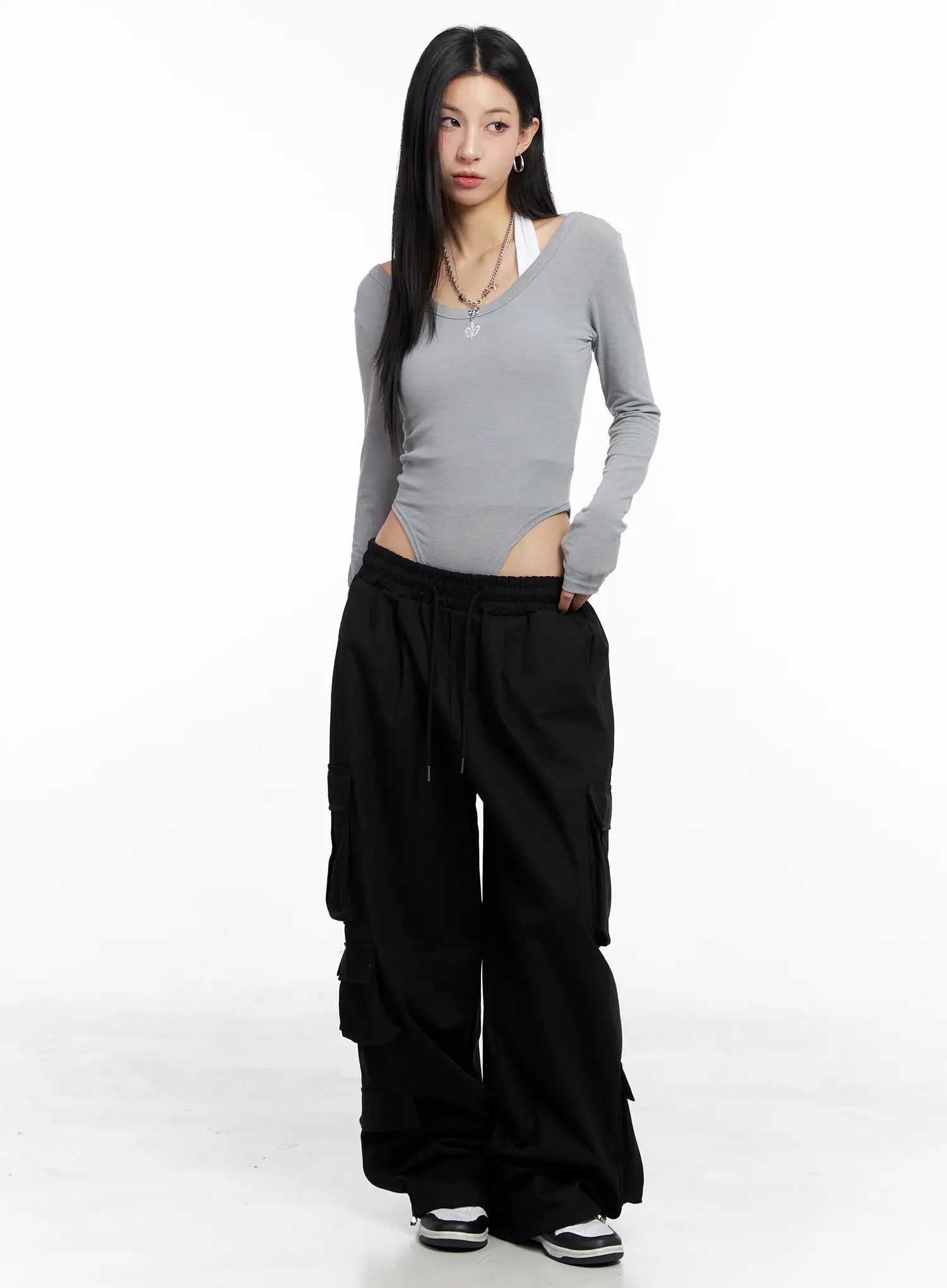 Wide Leg Cargo Pants CC1109