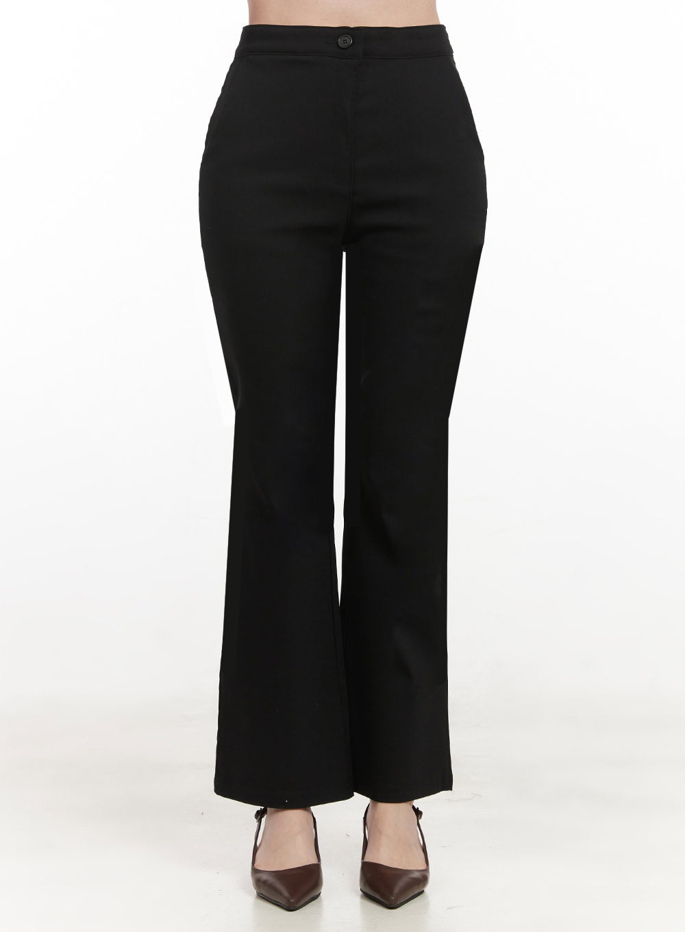 Slim-Fit Flared Slacks IF505