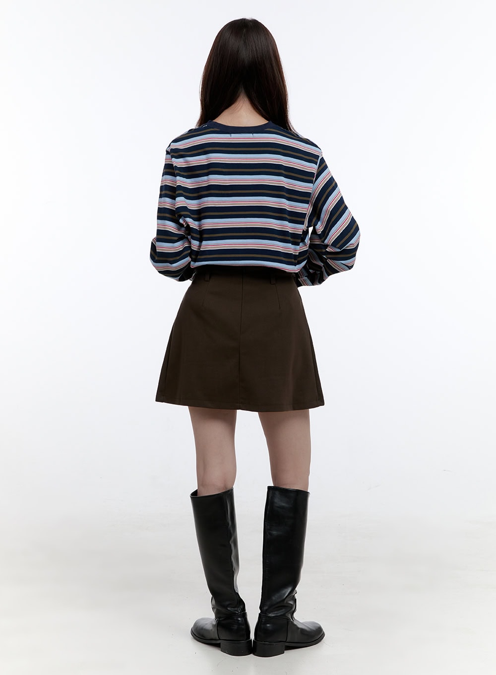 Chic Round Neck Long Sleeve Top OO407