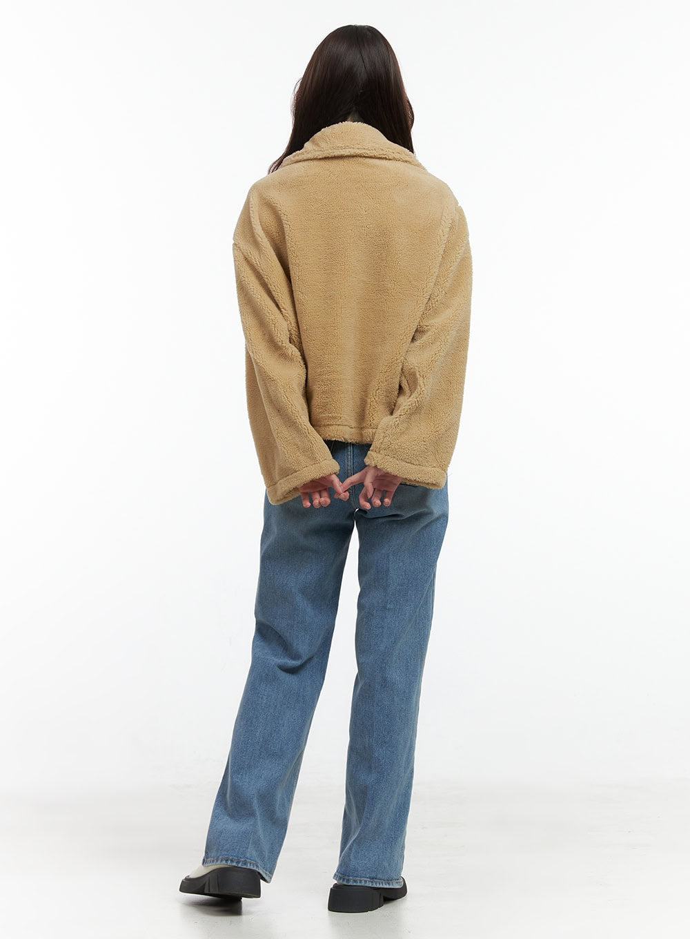 Aubrey Washed Classic Straight-Fit Jeans OO421