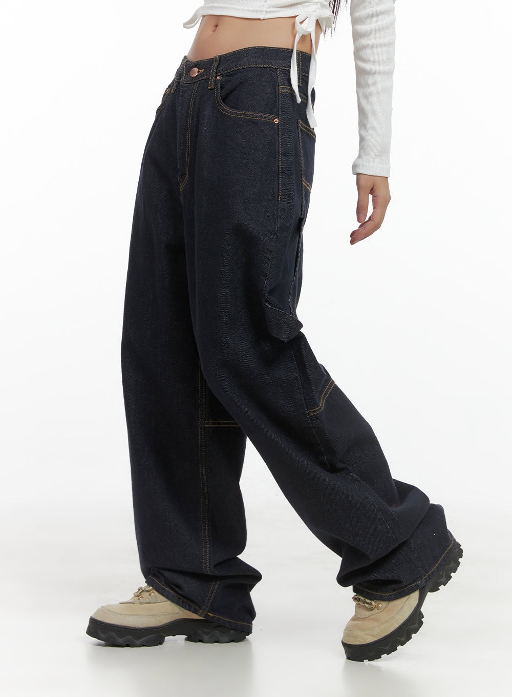 Trixie Cargo Baggy Jeans CS404