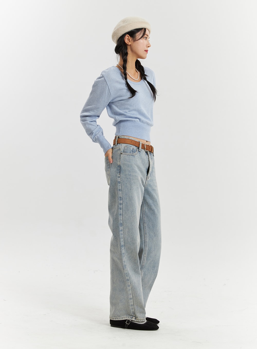 Cozy Cropped Knit Sweater OD320