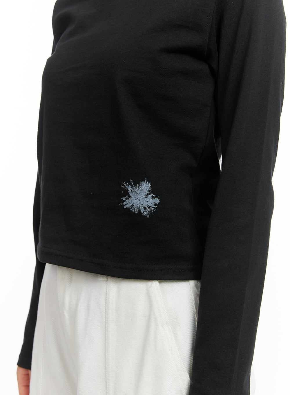 Round Neck Graphic Top CO417