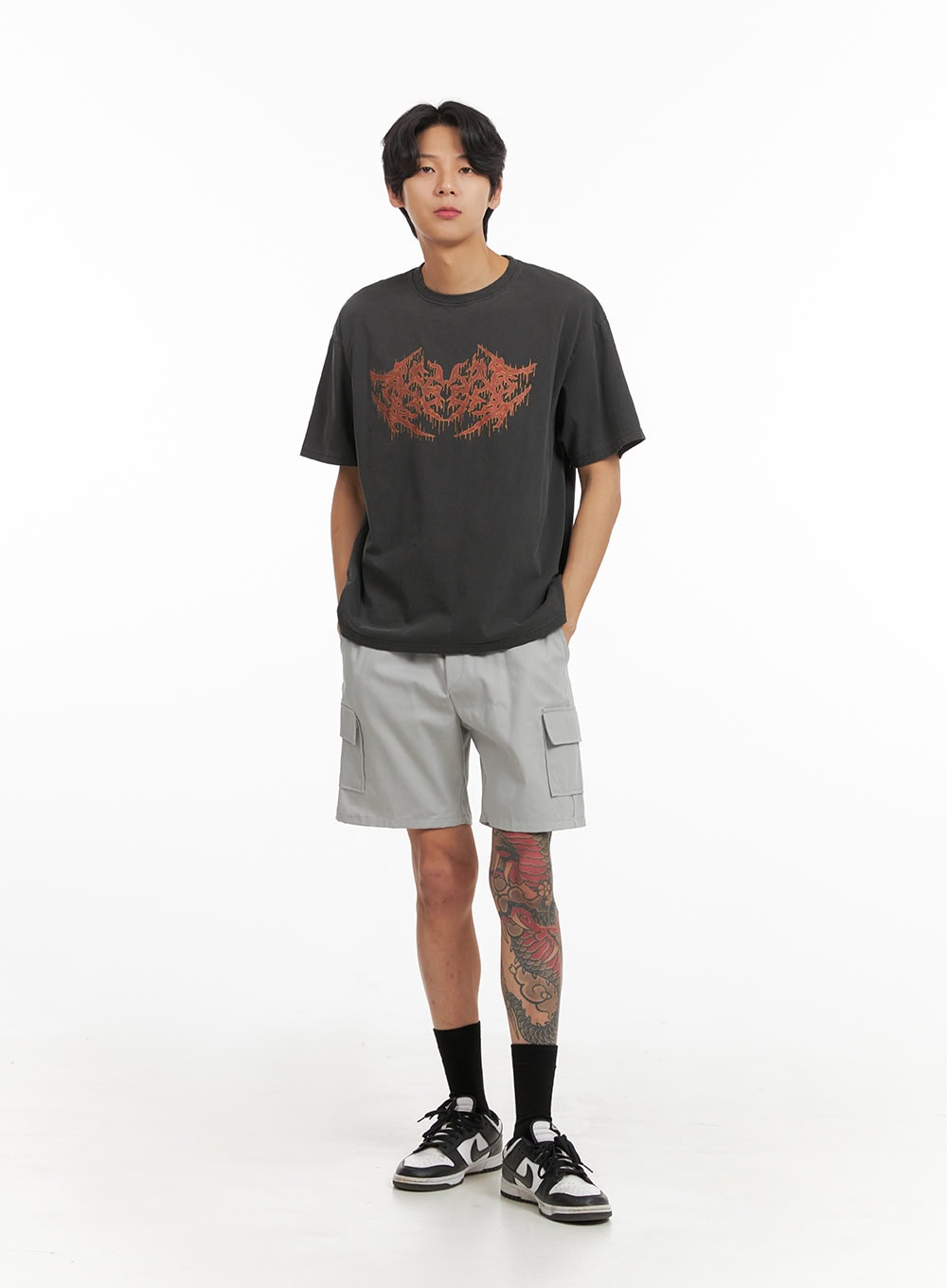 Men's Washed Graphic T-Shirt IY416