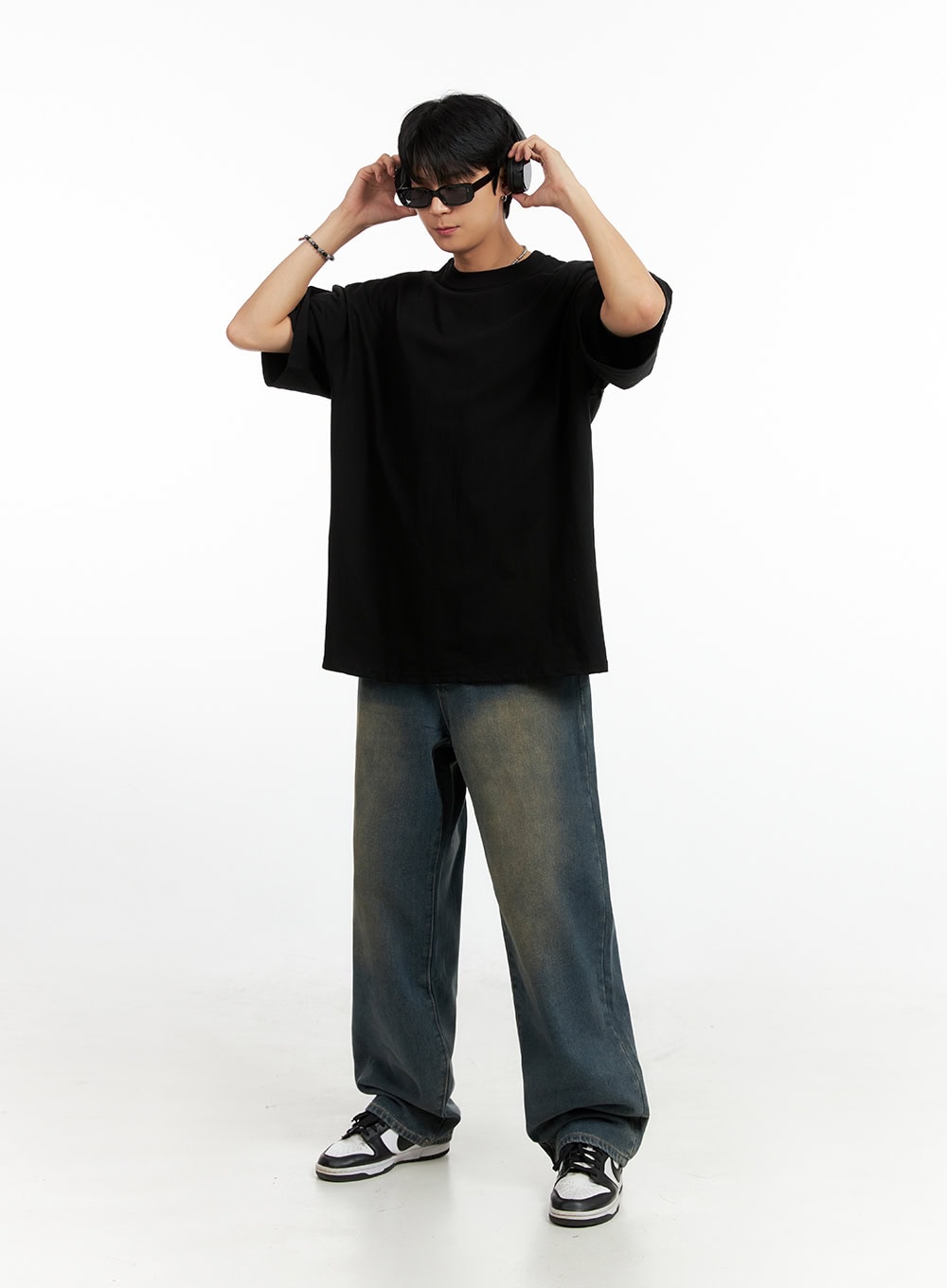 Men's Cotton Graphic Oversize T-Shirt IG402