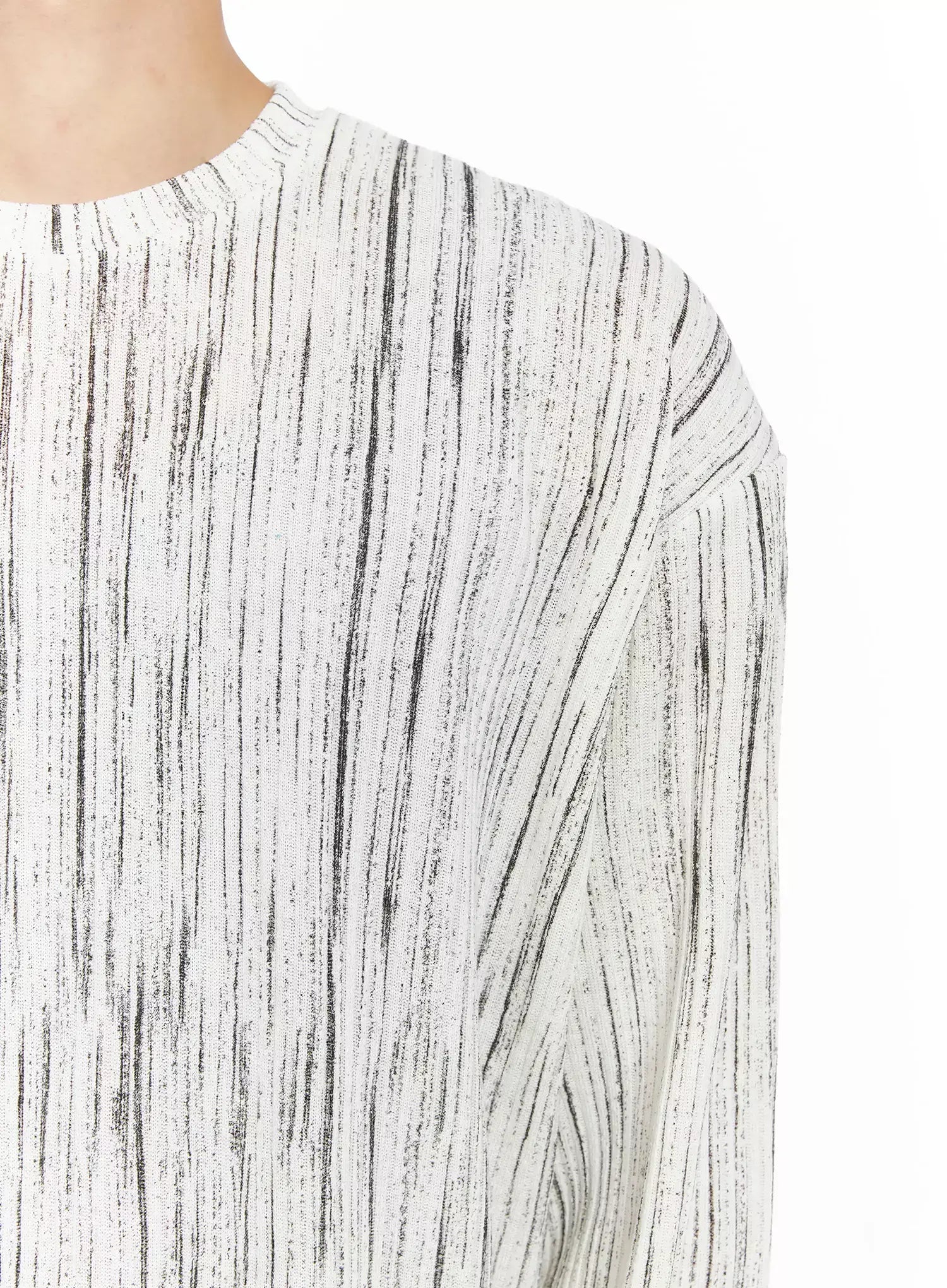 Men's Vertical Stripe Long Sleeve Shirt IO516