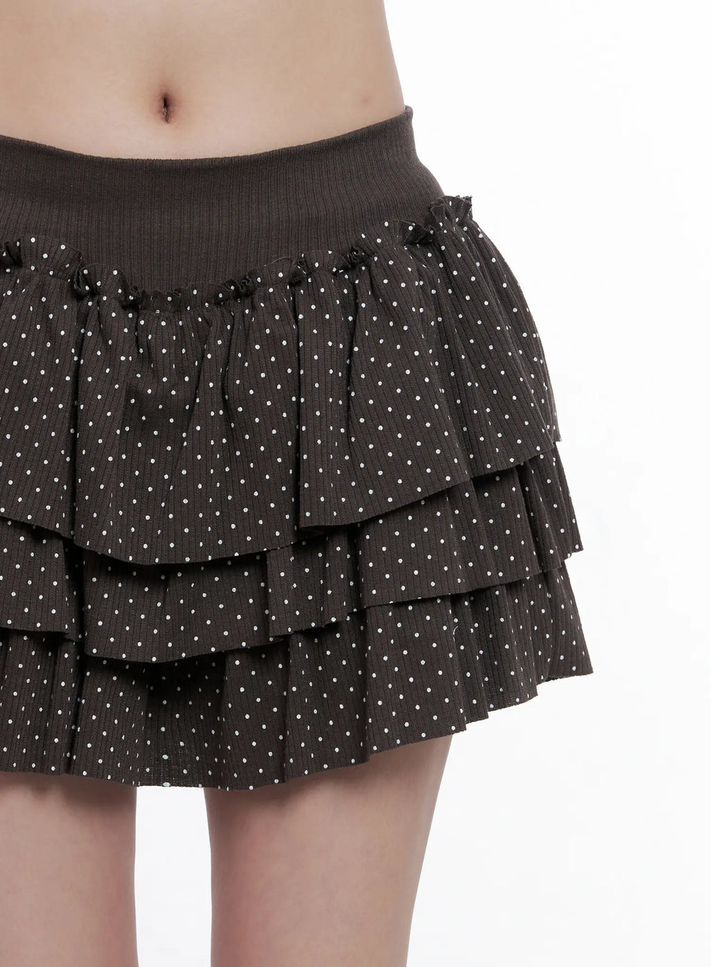 Polka Dot Ruffle Mini Skirt CS519