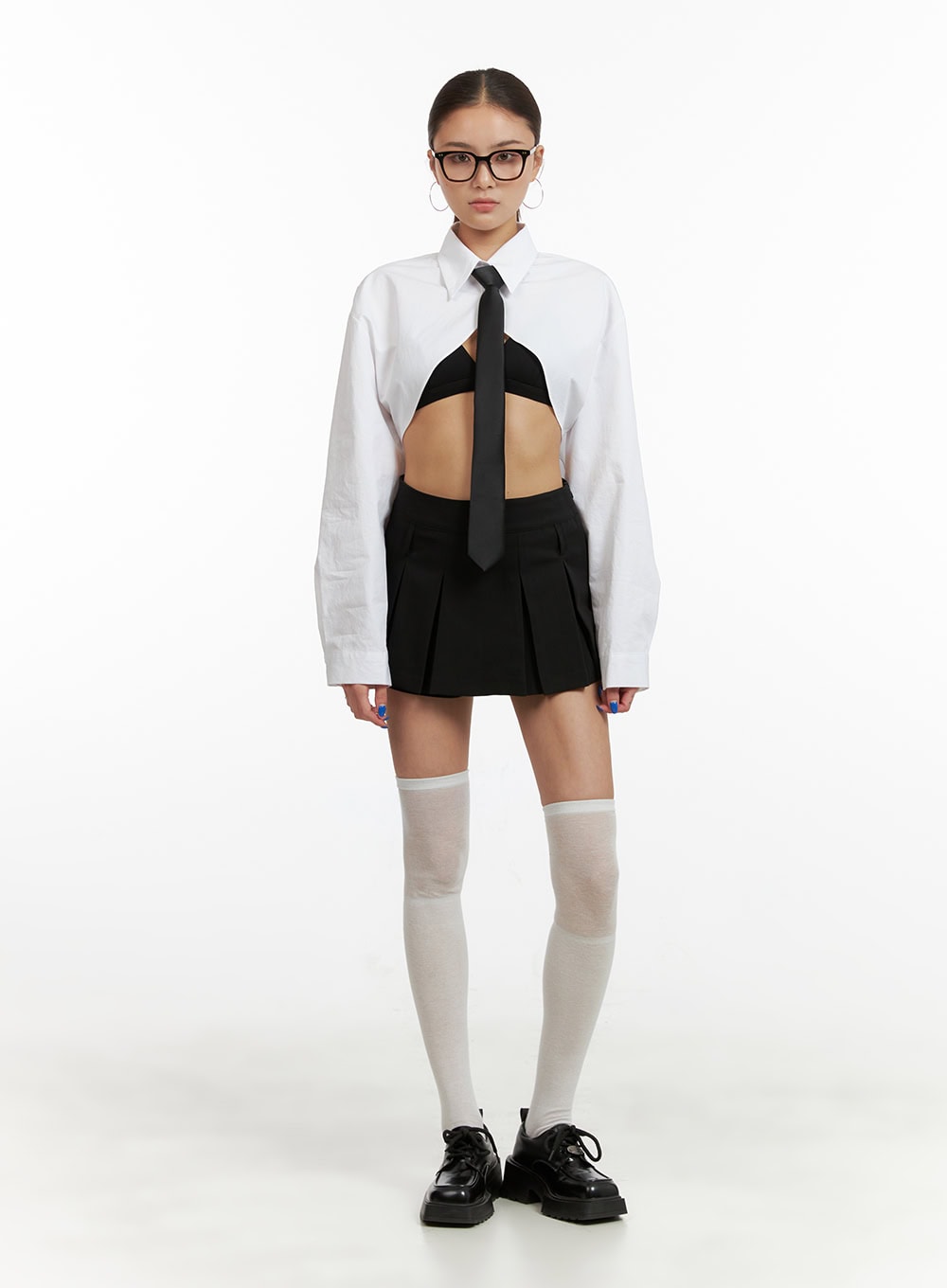 Collar Cotton Bolero Shirt CY431