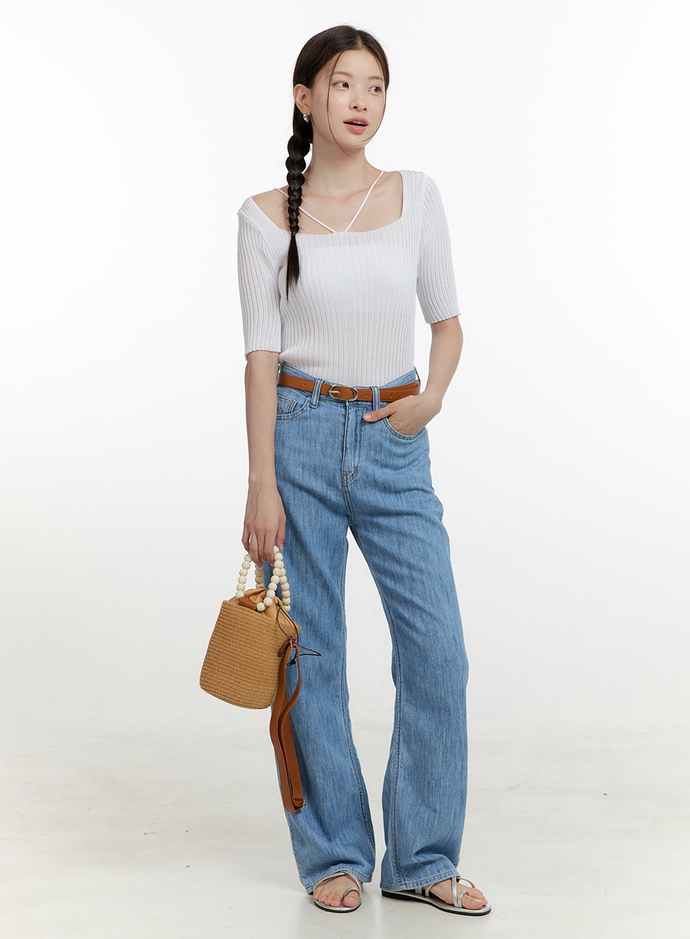 Loose Fit Straight Jeans OL424
