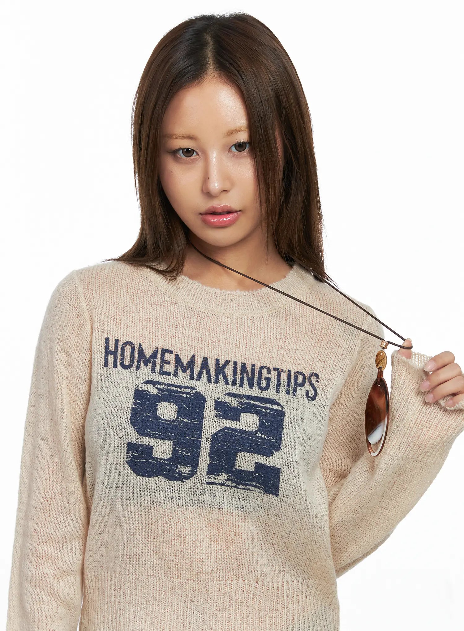 Large Pendant Long Necklace CO513