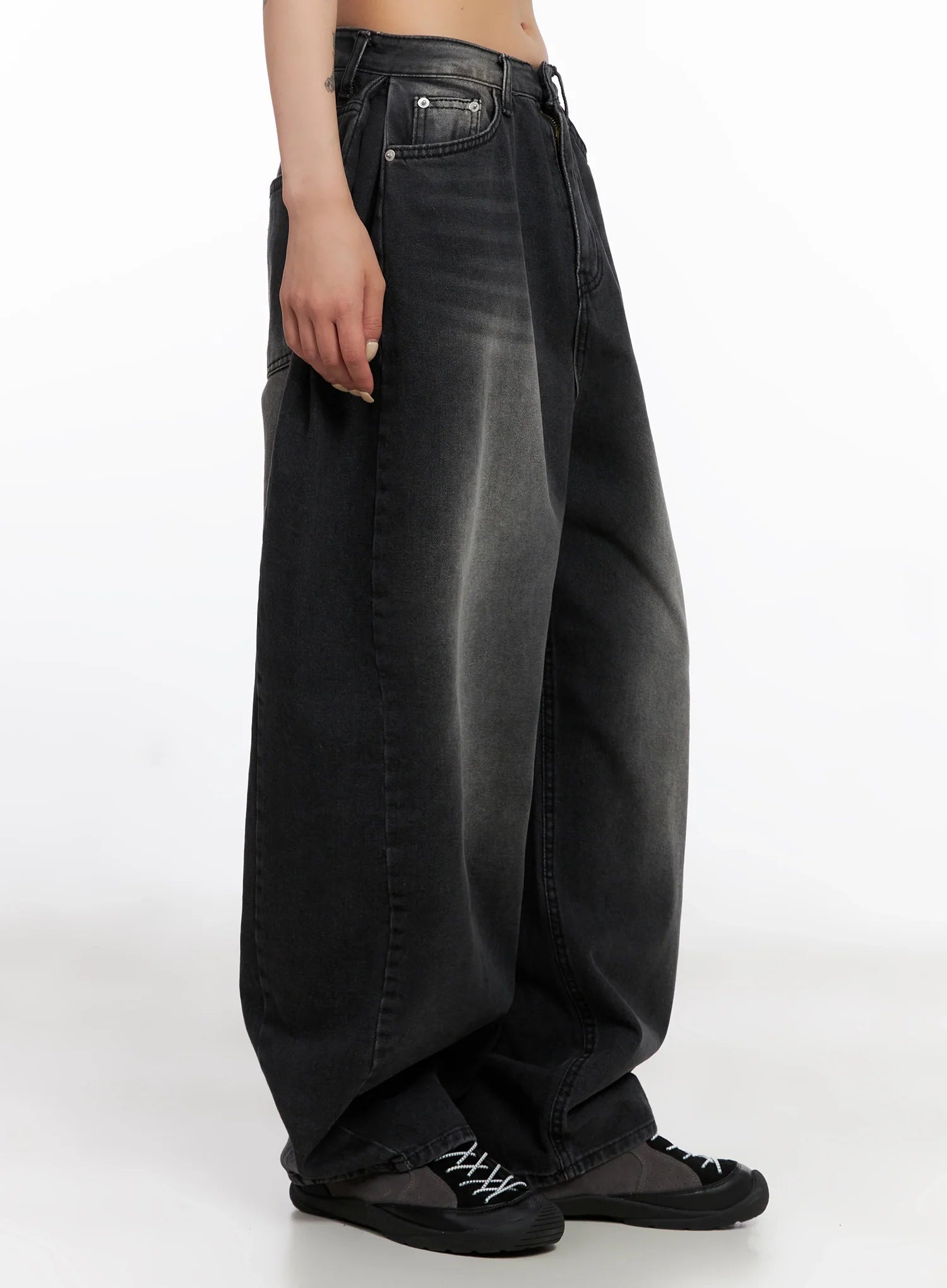 Ayra Dark Washed Baggy Jeans IS508