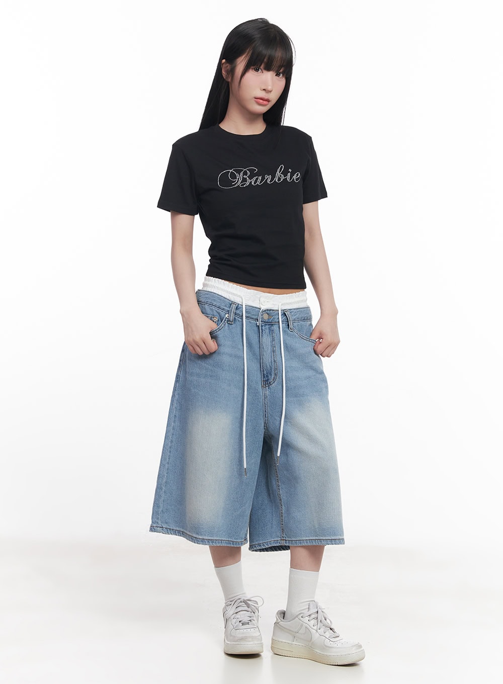 Casual Beaded Crop Top CY527