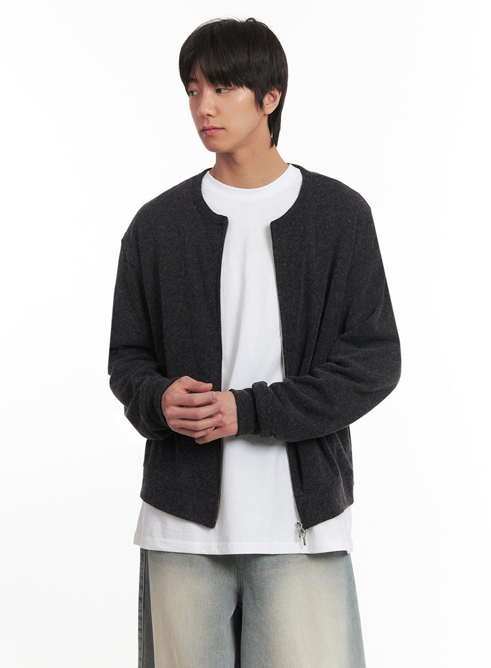 Men's Cozy Zip-Up Cardigan IA511