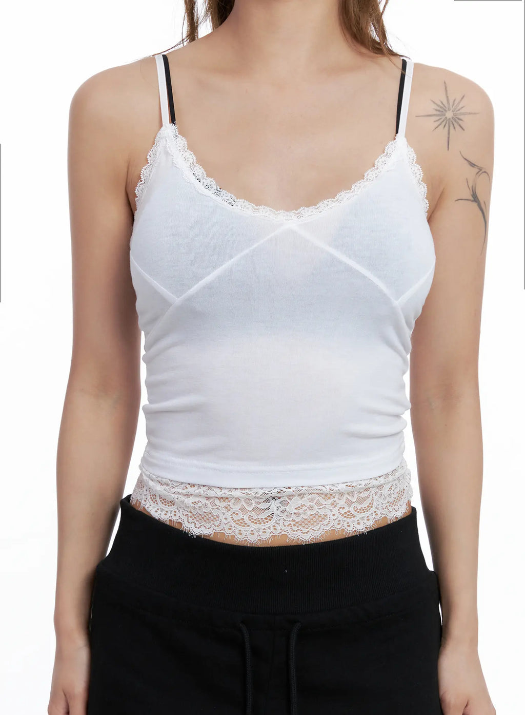 V-Neck Lace Cami Top CL510
