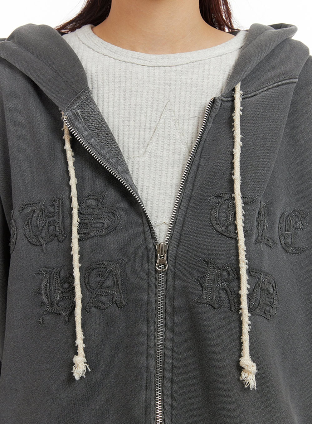 Oversized Zip-Up Hoodie IY410