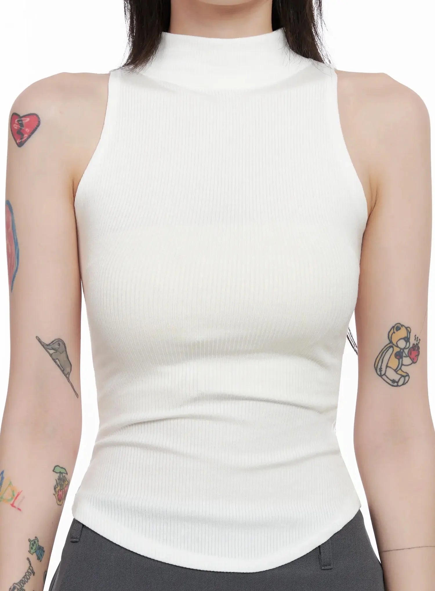 Mock Neck Tank Top IS508