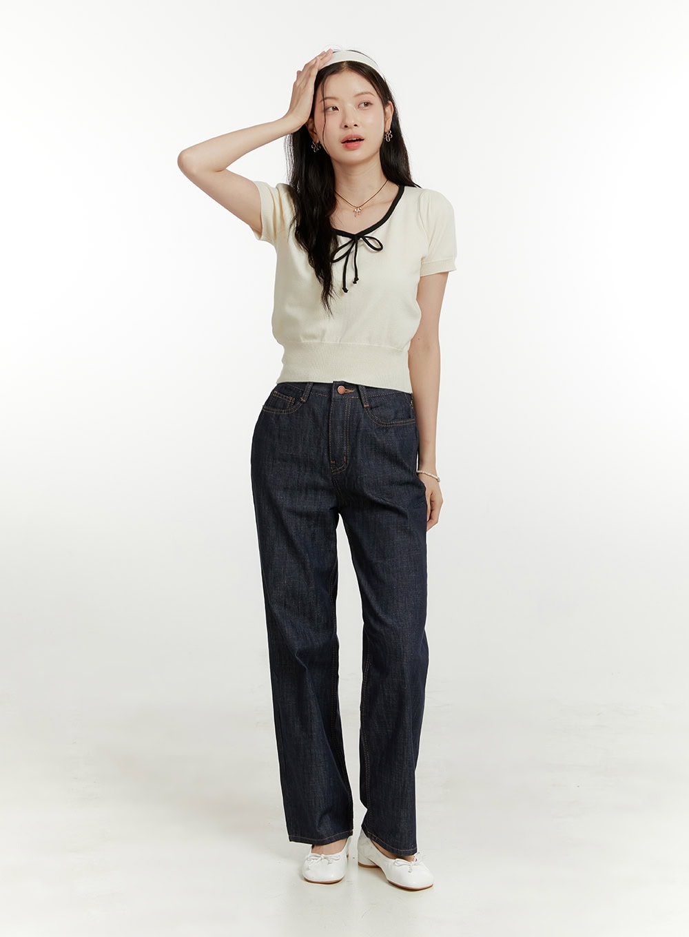 Denim Straight Fit Jeans OU418