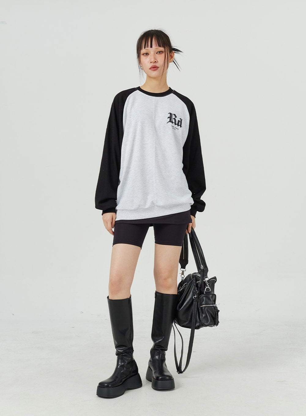 Two Color Graphic Sweatshirt CM316